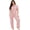 Pink, variant on ebukurty Plus Size Pajama Sets for Women 2 Piece Short Sleeve Heart Print Soft Valentines Day Pajamas, Sizes 1XL-4XL