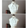 thumbnail image 5 of Lady's Detachable False Collar Half Shirt Blouse Pointed Triangle Lapel Fake Collar Dickey Collar, 5 of 8