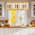 thumbnail image 2 of Gnome Pumpkin Turkey Valances for Windows, 54 x 18in, It's Fall Y'all Maple Leaf Thanksgiving Rod Pocket Kitchen Valance Curtain Light Filtering Window Treatments for Living Room Bedroom, 1 Panel, 2 of 7