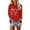 Red, variant on LINGLANG Women’s Printed Long Sleeve Crewneck T Shirt Casual Graphic Top for Daily Wear under $5