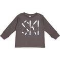 thumbnail image 3 of Inktastic Ski Rough Text Dark Boys Long Sleeve Toddler T-Shirt, 3 of 5