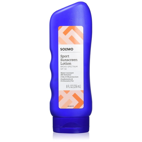 Loción de protección solar Solimo Sport SPF 30 240 ml de amplio espectro