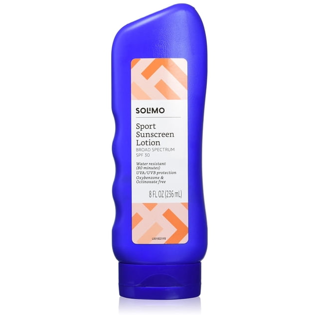 Loción de protección solar Solimo Sport SPF 30 240 ml de amplio espectro