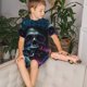 thumbnail image 4 of Balery Punk Style Blue Haired Skull Conjunto de Pijama Infantil de Manga Corta con Estampado – Ropa de Dormir de Algodón Suave-X-Large, 4 of 6
