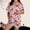 Pink6, variant on Halloween Pajamas Halloween Pumpkin Print Plus Size Button Nightwear Pajamas for Women Set