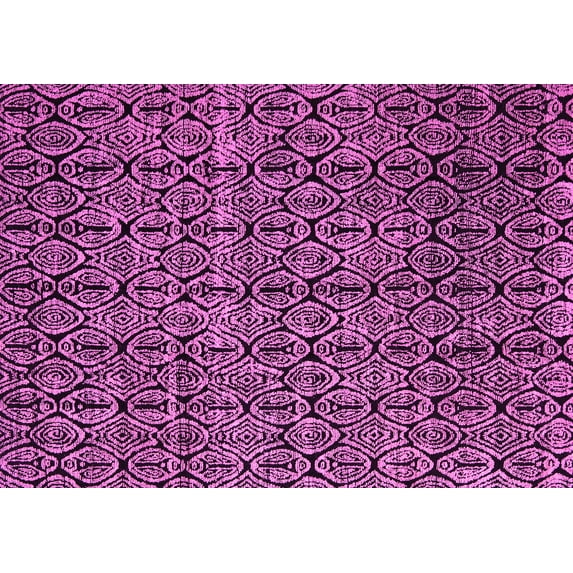 Ahgly Company Indoor Rectangle Abstract Pink Modern Area Rugs, 8' x 12'