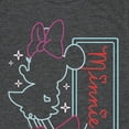 thumbnail image 3 of Disney - Minnie Mouse Neon Outlined - Youth Short Sleeve Graphic T-Shirt, 3 of 5