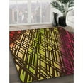 thumbnail image 3 of Ahgly Company Machine Washable Indoor Rectangle Transitional Dark Scarlet Red Area Rugs, 8' x 12', 3 of 7