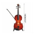 thumbnail image 3 of Violin Model under $5! CQCYD Mini Violin Model, Wooden Musical Instrument Ornament for Home Decor and Gift, 1/12 Scale Display with Bow and Stand, Collectible Craft for Music Lovers and Teachers, 3 of 9