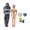 A Black, variant on Halloween Inflatable Dummy, Black Spooky Corpse Prank Prop Kit, with 1 rope 1 storage bag 1 tape 1 inflatable doll 1 air pump, for haunted house escape room horror theme party yard decoration scary i