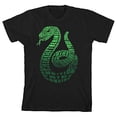 thumbnail image 5 of Harry Potter Graphic Slytherin Snake Emblem Toddler Boy's Black T-shirt-2T, 5 of 7