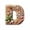 D, variant on Coollooc 26 Alphabet Ornaments for Christmas Tree, Candy Cane Initial Letter Pendant with Berries Pattern, Mini Monogram Hanging Decorations for Party Gifts DIY Decor(W,A)