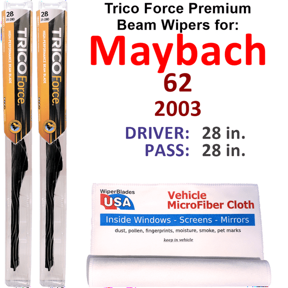 2003 Maybach 62 Performance Beam Wipers (Set of 2)