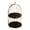 Black B, variant on mdesiwst Cosmetics Storage Rack Birdcage Shape Thick Iron Frame Organizer Large Capacity with Elevated Bottom Design Display Rack