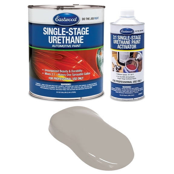 Eastwood 3:1 Destroyer Gray Single Stage Urethane Automotive Spray Paint 1 Sprayable Gallon Kit