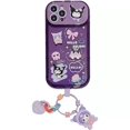 thumbnail image 1 of Funda Para Teléfono De Dibujos Animados Kuromi TPU Con Espejo De Labios , Con Muñeca 3D Función De Soporte , Para iPhone 7 , 8 , X , XS , XR , 11 , 12 , 13 , 14 Series, 1 of 4