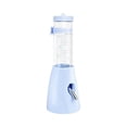 thumbnail image 2 of 2-in-1 Hamster Food Bowl with Water Bottle, 4.2oz Small Animal Feeder & Waterer, Hanging or Standing Dispenser Blue, 2 of 4
