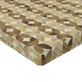 thumbnail image 4 of Ambesonne Retro Fitted Sheet, Grungy Star Shapes Pattern, King Size, Dark Khaki and Pale Camel, 4 of 5