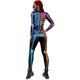 thumbnail image 3 of Mono 3d con estampado de esqueleto colorido para mujer, traje de fiesta de Halloween de una pieza, 3 of 5