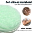 thumbnail image 3 of LNGOOR Brosse Exfoliante pour le Visage Verte Brosse Exfoliante pour le Visage 3,15” X 6,69” Brosses pour le Visage Non en Silicone, 3 of 5