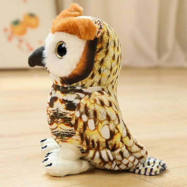 Realistic stuffed store owl