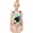 thumbnail image 3 of Fairy Tail Girls Swimsuit Ruffle One-piece Beachwear Kids Cute Swimwear Summer Bathing Suit 10-12Y(150cm), 3 of 8
