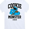 thumbnail image 3 of Sesame Street - Cookie Monster Collegiate - Toddler and Youth Short Sleeve Graphic T-Shirt, 3 of 5