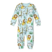 Toddler and Baby Boy Safari Stretchie