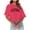 Hot Pink, variant on Summer Womens Casual Short Sleeve Crewneck Shirts Lightweight Soft Casual Letter Print Tops Clothes 04 Teen T Shirt Medium Shirt Weightlifting Long Sleeve Shirts Woman Shirts Summer Long Sleeve Tees