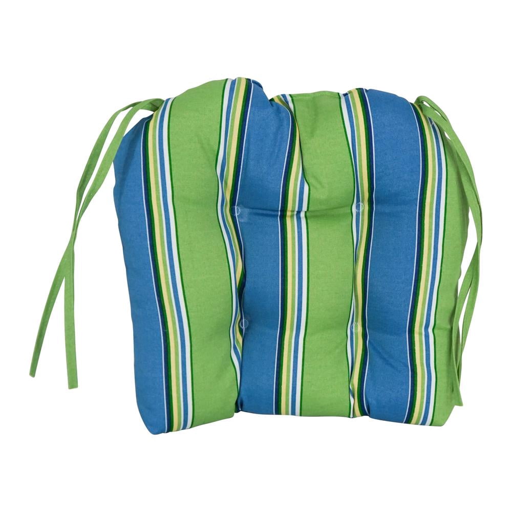 16-inch Spun Polyester Patterned Outdoor U-shaped Tufted Chair Cushions (Set of 4) 916X16US-T-4CH-REO-29