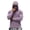 Light Purple #003, variant on Hooded Sun Protection Shirts for Men Long Sleeve Solid Color Shirt with Face Mask Outdoor Fishing Hoodies, M
