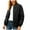 Quilted Jacket - Black, variant on Xdegoge Womens Barn Jacket Full Zip Round Neck Jackets Plus Size Causal Loose Coat Fashion Fall Winter Workwear Coat with Multi Pockets