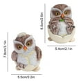 thumbnail image 3 of Cute Owlets Statue Adorable Owl Figurines For Home Office Garden Decor And Owl Lovers, 3 of 5