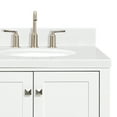thumbnail image 6 of Ariel Cambridge 42 Inch Single Right Offset Oval Sink Bathroom Vanity With Carrara White Quartz Countertop 1.5 Edge In White, 6 of 10