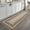 Natural color, variant on Ultra Soft Indoor Area Rug, Low Pile Non-Slip Carpet with Braided Border, Machine Washable and Stain-Resistant Floor Mat for Living Room, Bedroom, Dining Room, High-Traffic Areas