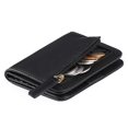 thumbnail image 1 of Womens Rfid Blocking Small Compact Bifold Luxury Genuine Leather Pocket Wallet Ladies Mini Purse with ID Window,black, 1 of 5