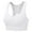 White, variant on Gym Sports Bra for Women Clearance Racerback Cotton Sports Bra Workout Running Athletic Sports Bra Support Sports White S