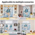 thumbnail image 6 of Turtle Kitchen Curtains 84 Inch Length, Blue Coastal Starfish Ocean Coral Nautical Grommet Top Bedroom Living Room Curtains, Light Filtering Cafe Curtain Drapes 2 Panels Set 84''x84'', 6 of 9