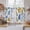 White, variant on Watercolor Botanical Kitchen Curtains 45 Inch Length, Blue Yellow Leaves Floral Plants Spring Tiers Curtains for Bathroom Bedroom Cafe, Light Filtering Window Treatment Drapes 2 Panels 42"Wx45"L
