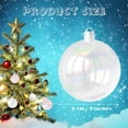 thumbnail image 6 of NOGIS 12Pcs Christmas Iridescent Ornaments Balls, 2Inch Plastic Clear Ornaments Clear Bulbs Ornaments for Crafts, Clear Ornament Balls for Christmas Tree Wedding Birthday Party Decor, 6 of 7