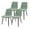 Green, variant on Tcbosik Upholstered Linen Fabric Chairs Set of 4, Modern Dining Chair with Back and Metal Legs for Kitchen, Living Room, Easy to Assemble, Green