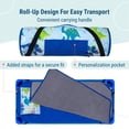 thumbnail image 4 of Wildkin Modern Nap Mat with Elastic Corner Straps for Toddler Boys and Girls, Daycare and Preschool (Dinosaur Land Blue), 4 of 9