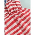 thumbnail image 6 of Bagilaanoe 4th of July Dress for Kids Girls Independence Day Dress Stars Stripe Print Ruffles Sling Dress Toddler Summer Sleeveless Princess Dress, 6 of 9