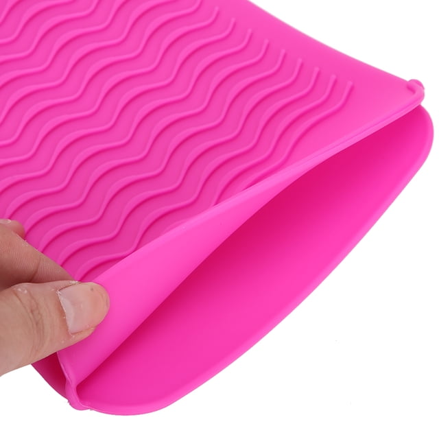 Matina Resistente Al Calor De Silicona, Enrajamiento De Cabello Polla De Cubierta Resistente Al Calor, Rizador De Cabello De Recorrido Sin Colchoneta, Para Plancha De Cabello,