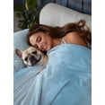 thumbnail image 3 of Blue Ombre Flat Sheets Only California King Size, Soft Breathable Bed Top Sheets for Mattress, Modern Abstract Art Farmhouse Gradient Luxury Bedding Flat Sheets for Home Hotel Bedroom Bed Protection, 3 of 9