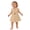 Khaki, variant on Ruyang Sporty Denim Skirts for Toddler Girls Pleated Button Polo Tank Cowboy Dresses and Belt Summer Cotton Solid Casual Jean Skirts