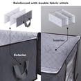 thumbnail image 3 of Bolsa de almacenamiento de ropa Asa de gran capacidad Almohada Manta Titular Cremalleras dobles Organizador de edredón, Vertical 3 unids/set kenally HA004296-02, 3 of 7
