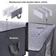 thumbnail image 3 of Bolsa de almacenamiento de ropa Asa de gran capacidad Almohada Manta Titular Cremalleras dobles Organizador de edredón, Vertical 3 unids/set Kearding HA004296-02, 3 of 7