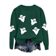 thumbnail image 7 of Godom Halloween Sweatshirts for Women Pumpkin Graphic Crewneck Long Sleeve Pullover Tops Loose Fit Soft Knit Ribbed Casual Fall Winter Outfits, 7 of 7