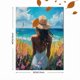 thumbnail image 3 of Qisvanset Framed Canvas Wall Art 12x16 Inch French Beach Coastal Scripture Granddaughter Art, 3 of 5